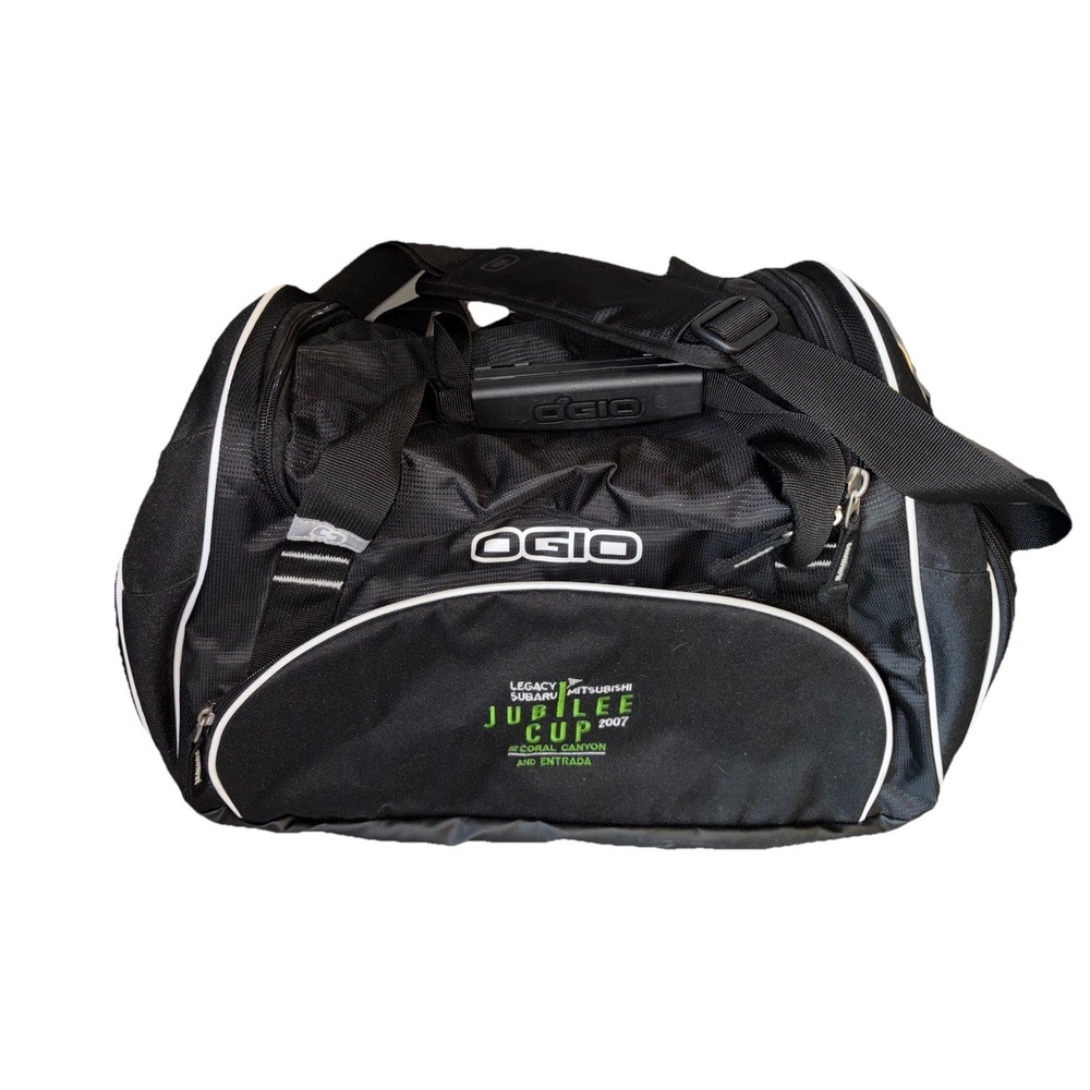 Ogio Travel Duffel Sports Gym Bag Team Baseball‎ Black Zippers Heavy Strap Golf